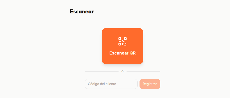 Escanea y registra